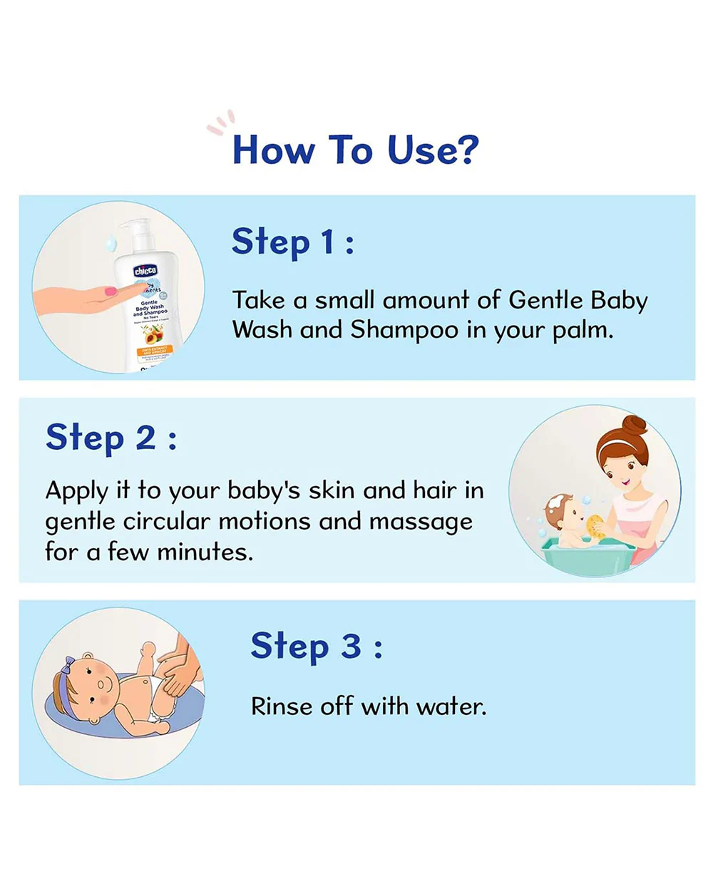 Chicco Baby Moments Gentle Body Wash & Shampoo-Top To Toe Wash-With Oats Extract & Apricot - Image 24