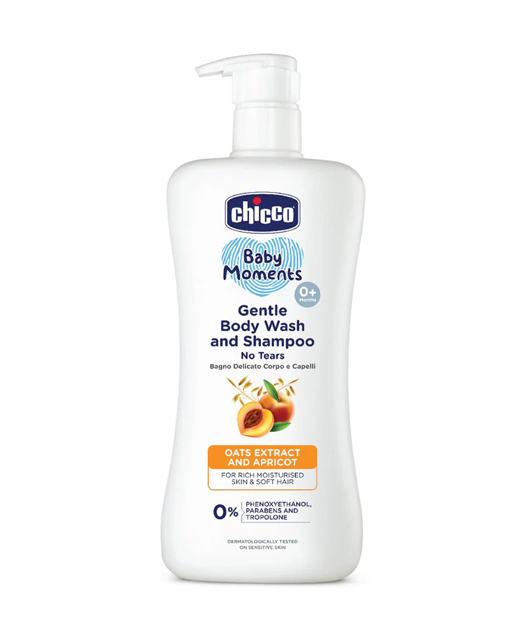 Chicco Baby Moments Gentle Body Wash & Shampoo-Top To Toe Wash-With Oats Extract & Apricot - Image 25