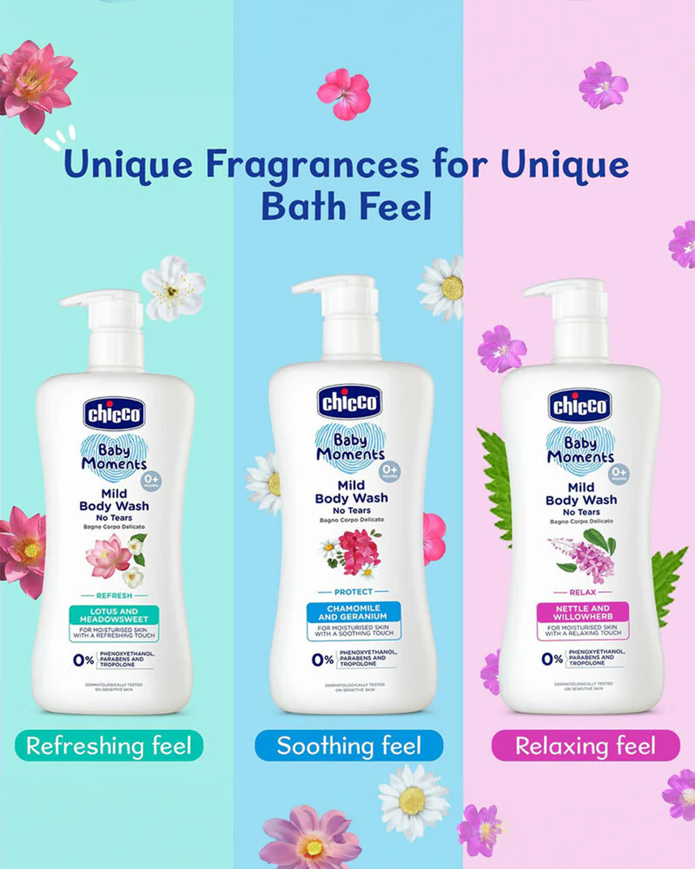 Chicco Baby Moments Mild Body Wash Protect-With Chamomile & Geranium - Image 8