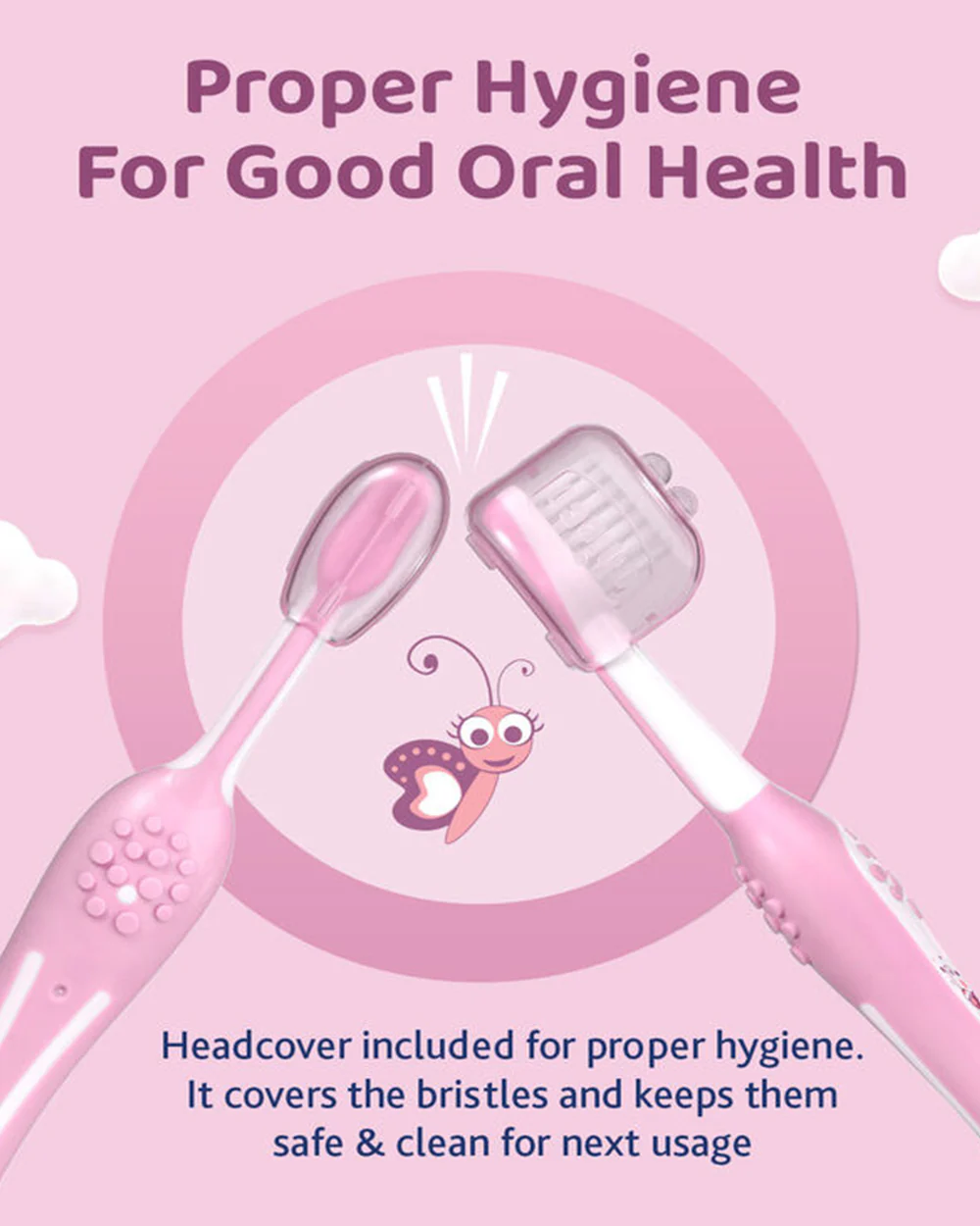 Chicco Baby Toothbrush-6 to 36M-Pink - Image 9