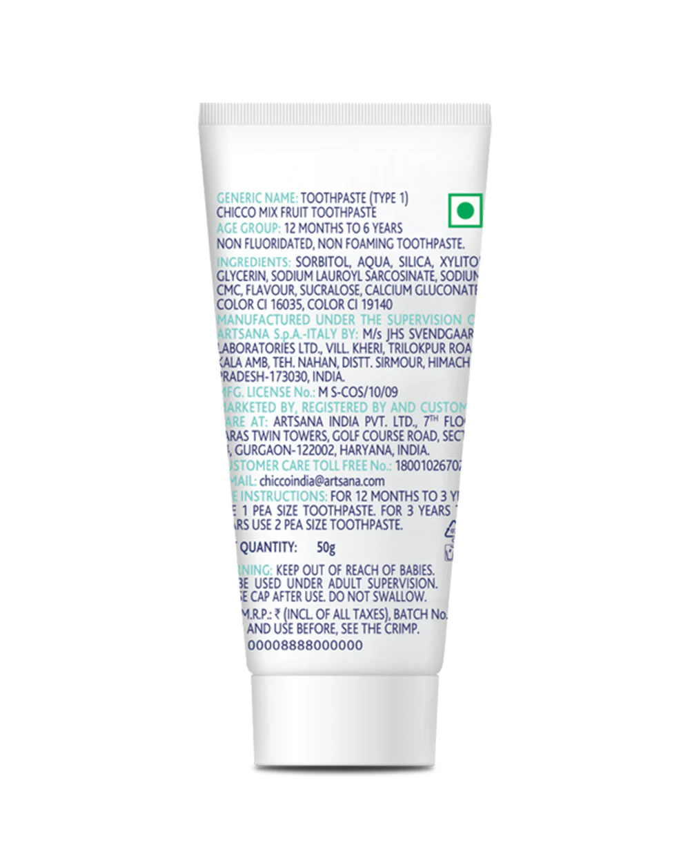Chicco Baby Toothpaste Apple Banana Flavour - Image 4