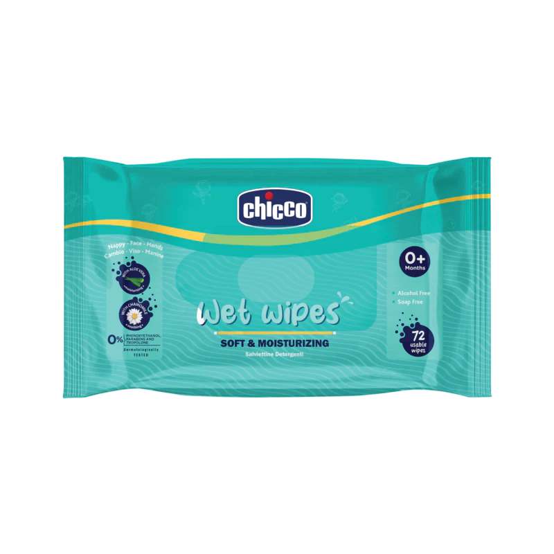 Chicco Baby Wet Wipes-With Aloe Vera & Chamomile - Image 8