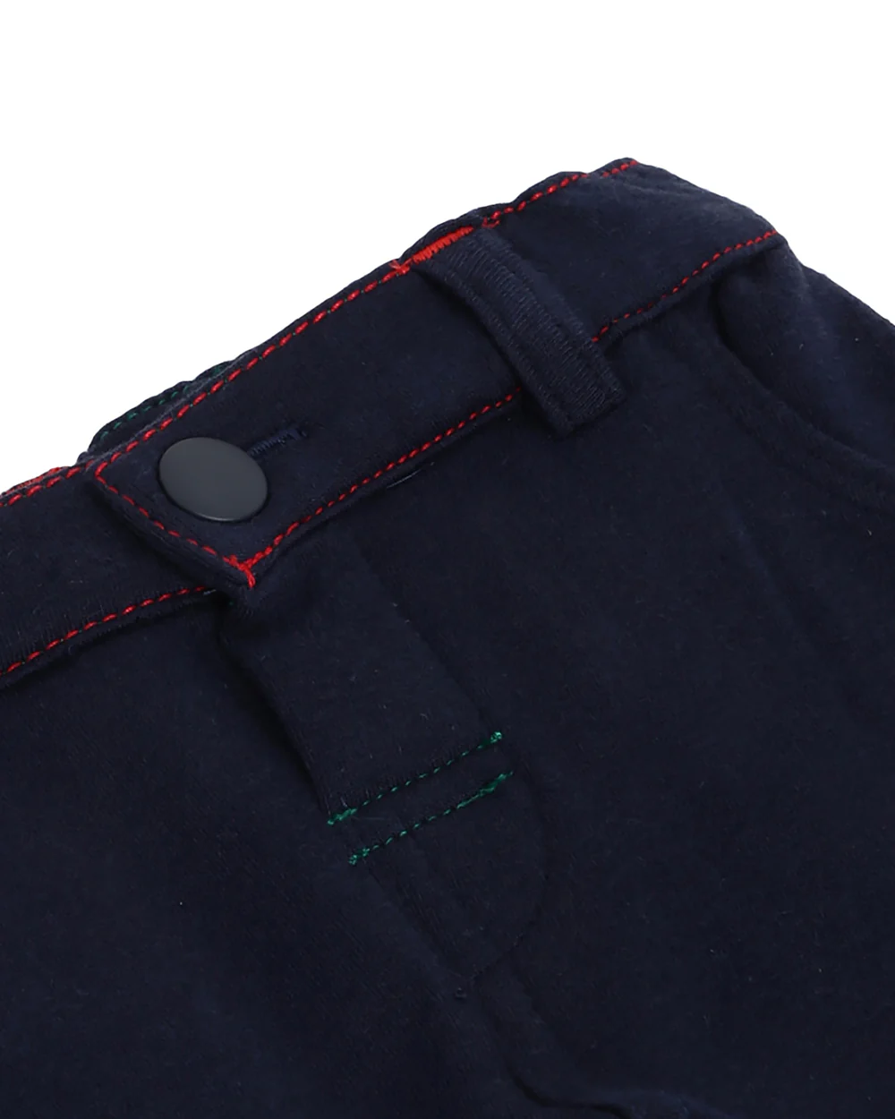 Chicco Dark Blue Jeans-Solid-Cotton Blend-For Infants - Image 7