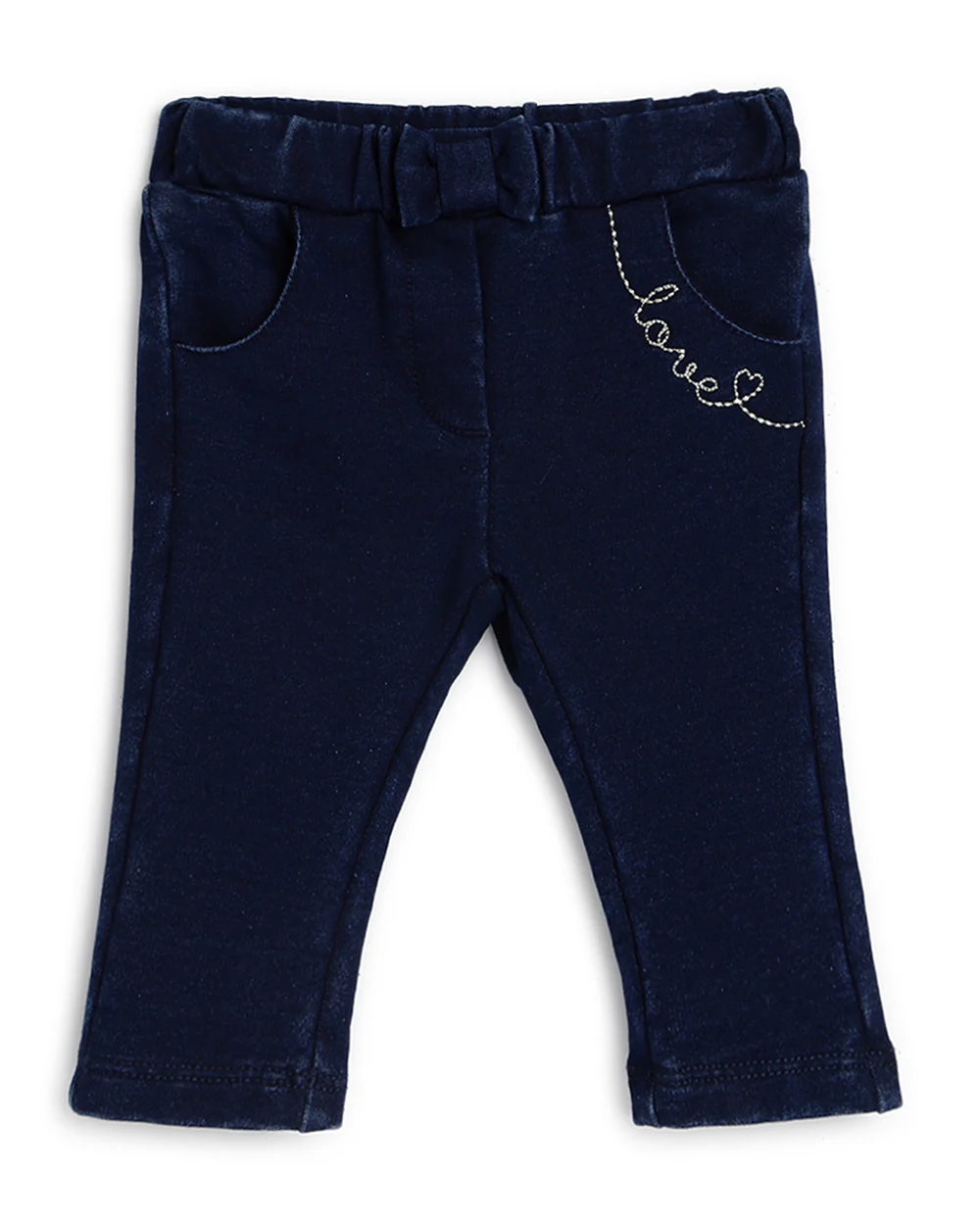 Chicco Blue Jeans-Solid-Cotton Blend-For Infants - Image 3