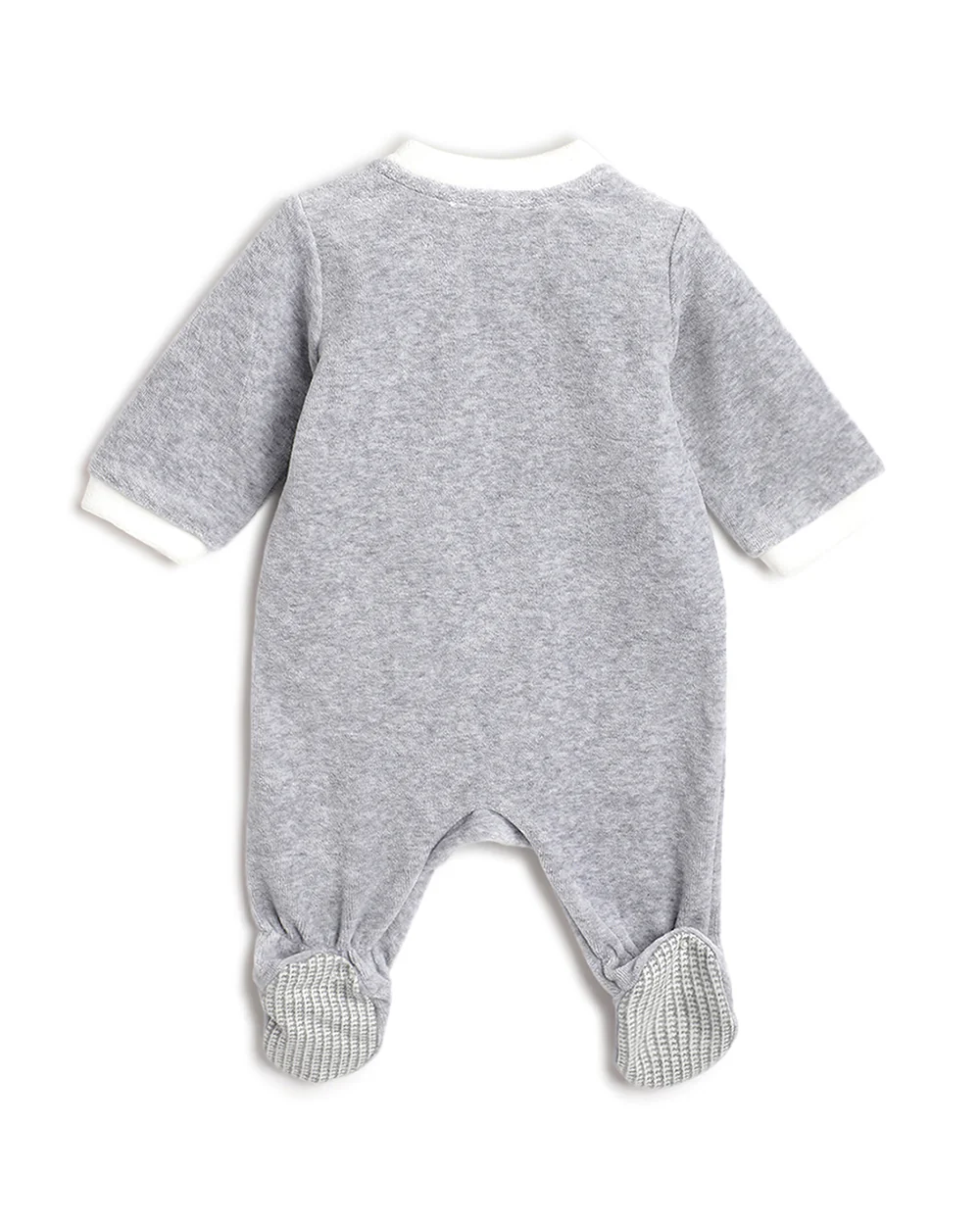 Chicco Blue Sleepsuit-Embroidered-Cotton Polyester-For Infants - Image 2