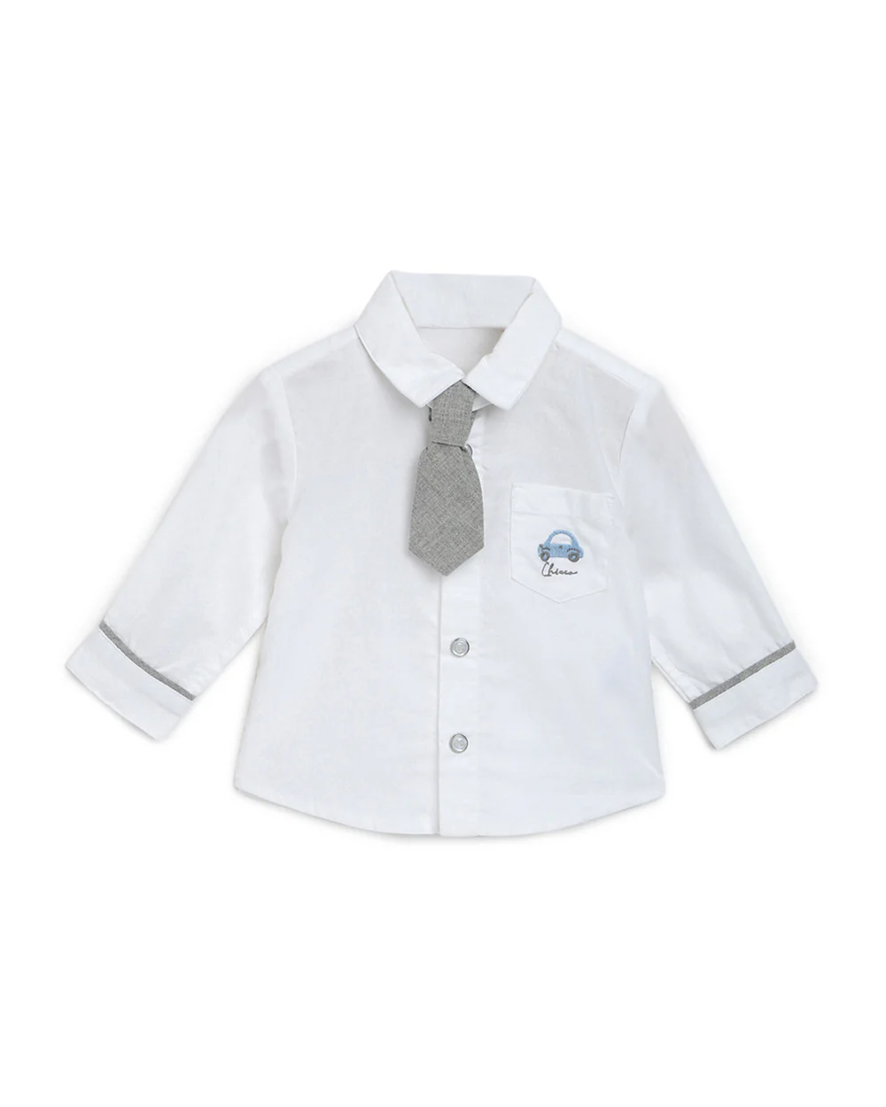Chicco Bronze Shirt-Solid-Cotton-For Infants