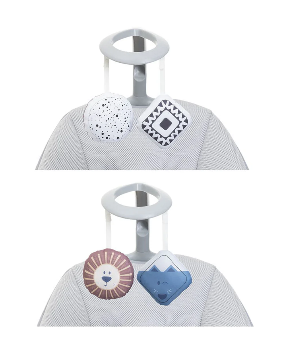 Chicco Comfy Wave Baby Automatic Bouncer-8 Soothing Movements and 5 Speeds-For Infants-Silver Spring Grey - Image 5