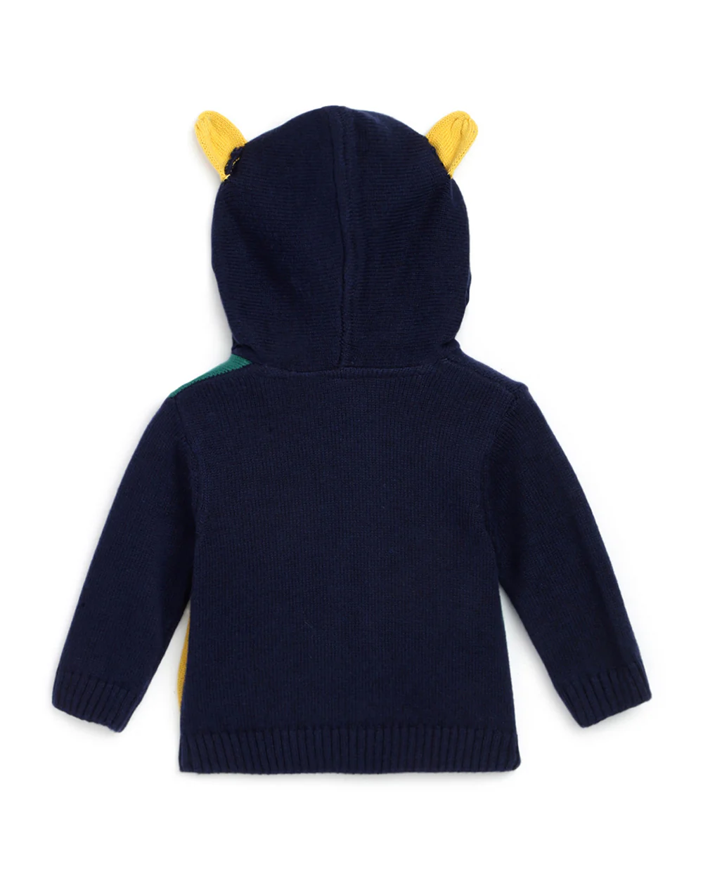 Chicco Dark Blue Jeans & Jacket Set-Solid-Cotton-For Infants - Image 3