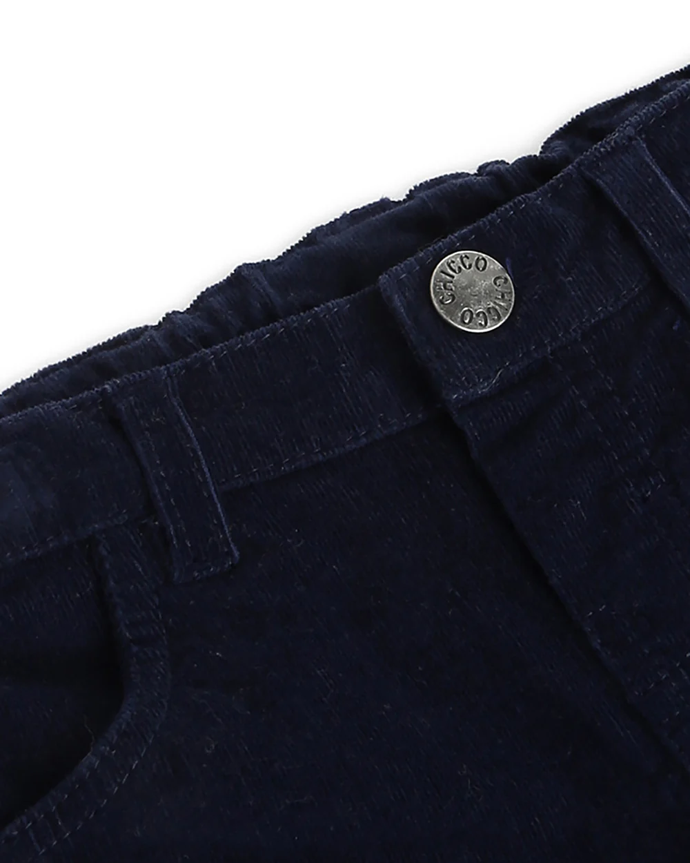 Chicco Dark Blue Jeans-Solid-Cotton-For Infants - Image 8
