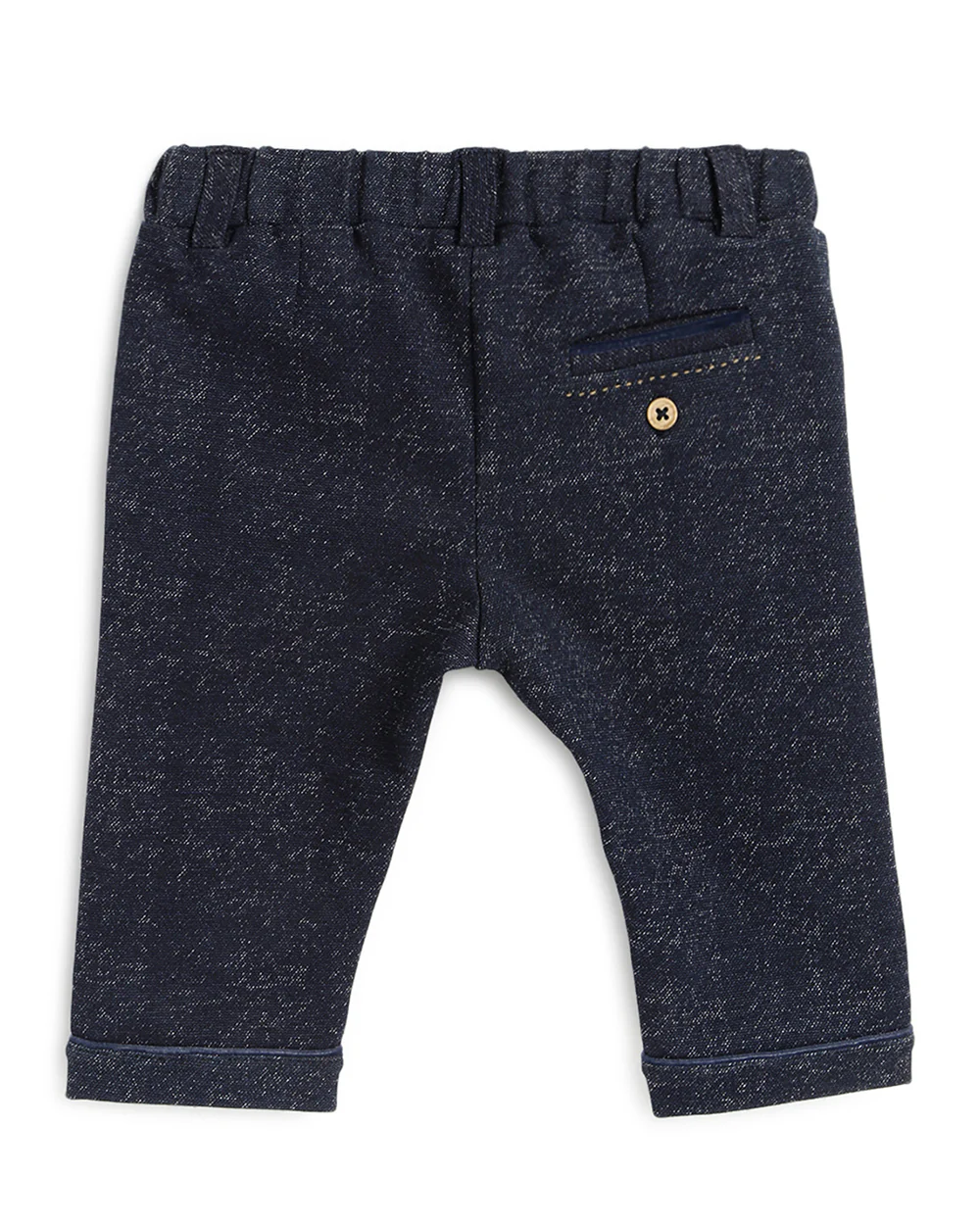 Chicco Dark Blue Jeans-Solid-Cotton-For Infants - Image 4