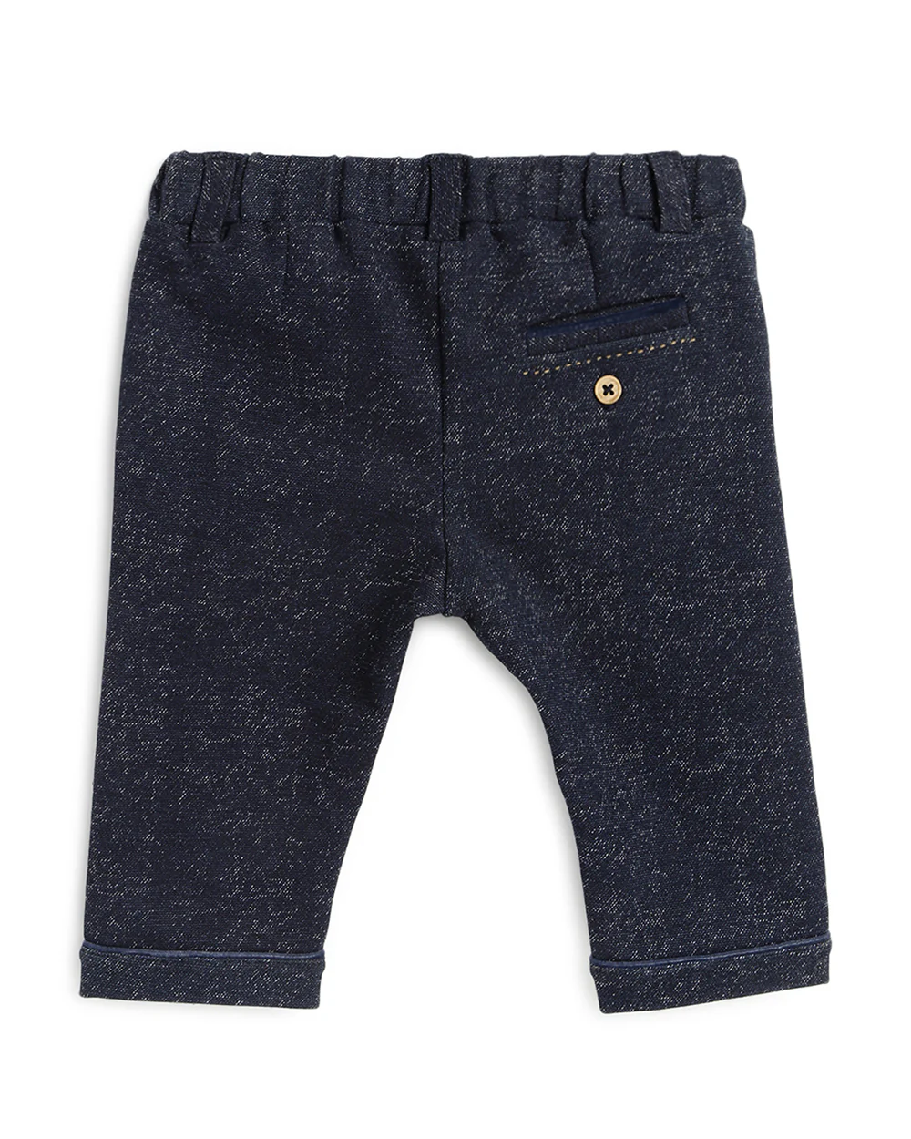 Chicco Dark Blue Jeans-Solid-Cotton-For Infants - Image 5