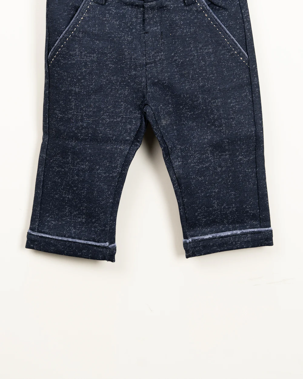 Chicco Dark Blue Jeans-Solid-Cotton-For Infants - Image 8