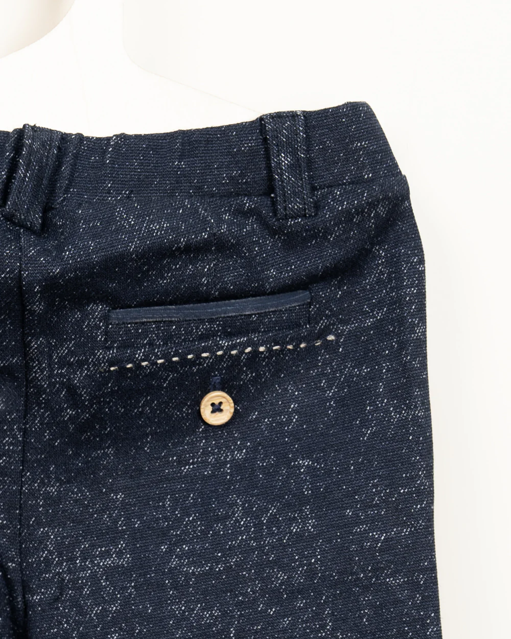 Chicco Dark Blue Jeans-Solid-Cotton-For Infants - Image 9