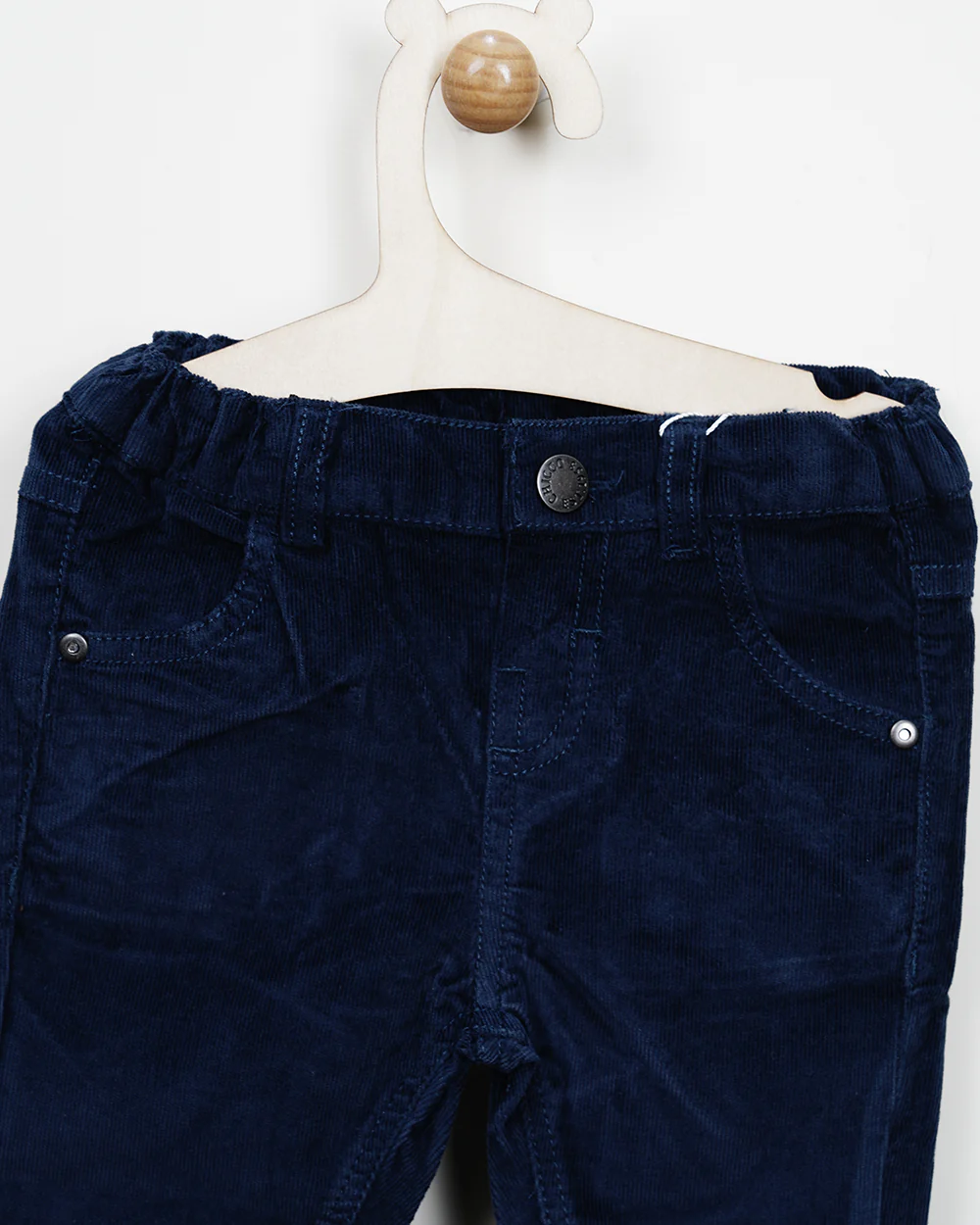Chicco Dark Blue Jeans-Solid-Cotton-For Infants - Image 4