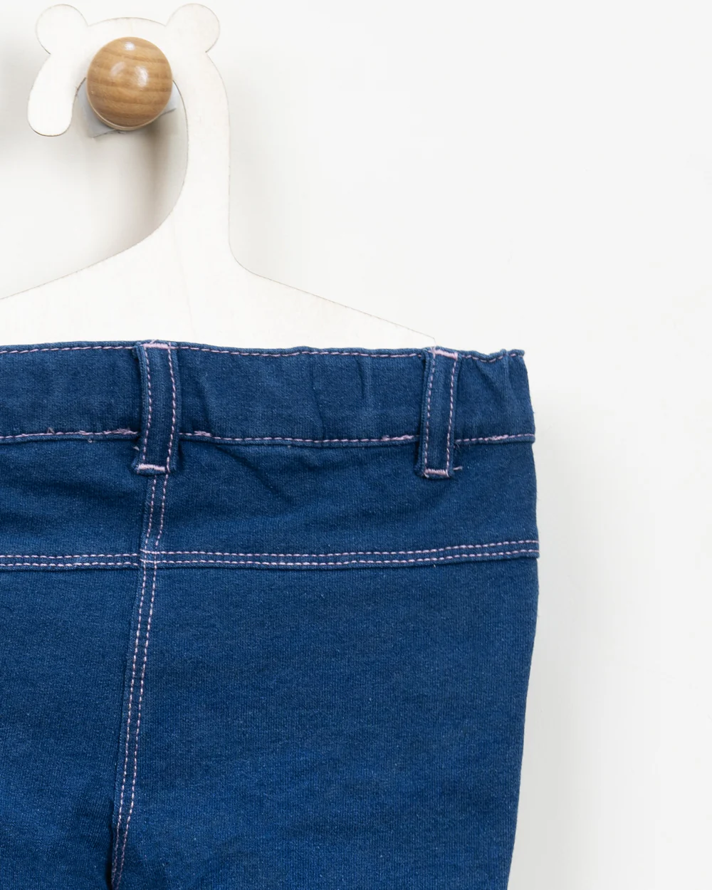 Chicco Denim Blue Jeans-Embroidered-Cotton Blend-For Infants - Image 9