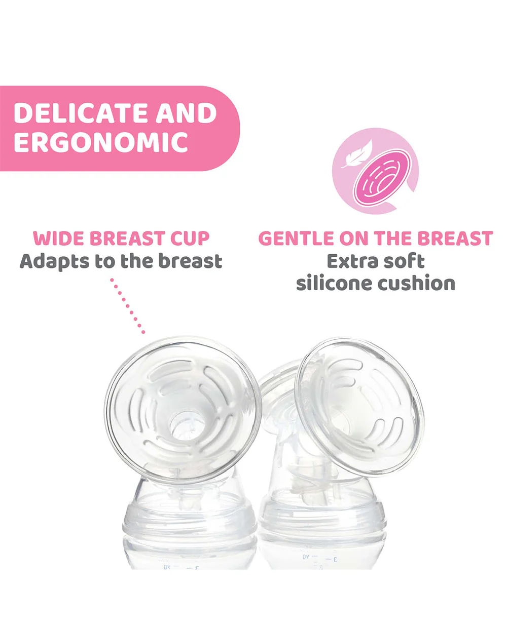 Chicco Double Electric Breast Pump-Dual Phase-10 Setting Levels-Milk Expression Pump - Image 3