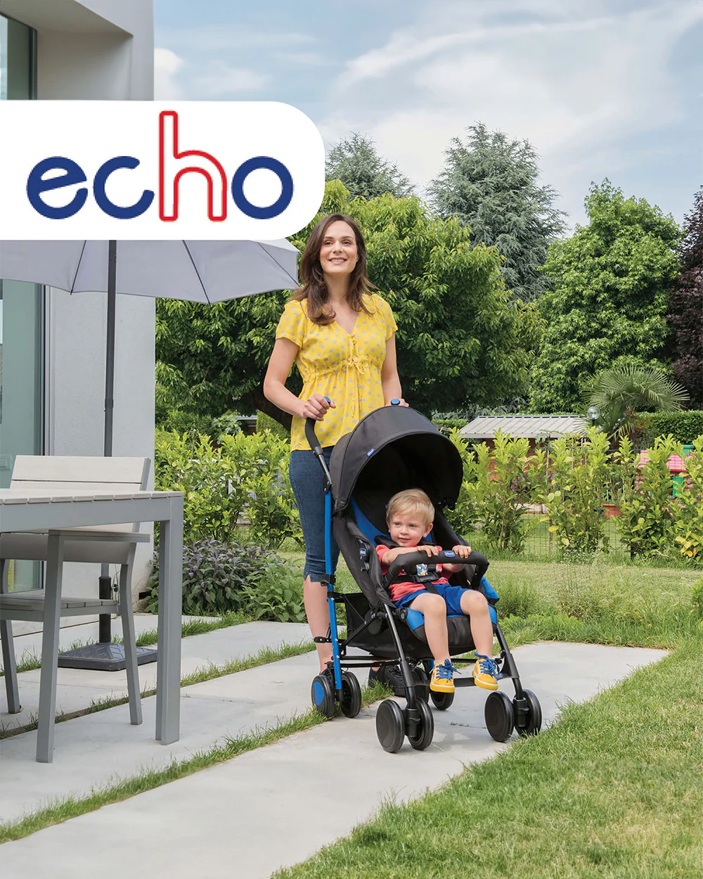 Chicco Echo Baby Stroller-Soft Padded Bumper Bar-Compact Umbrella Fold-For 0M+ (Upto 22Kg)-Scarlet Red - Image 12