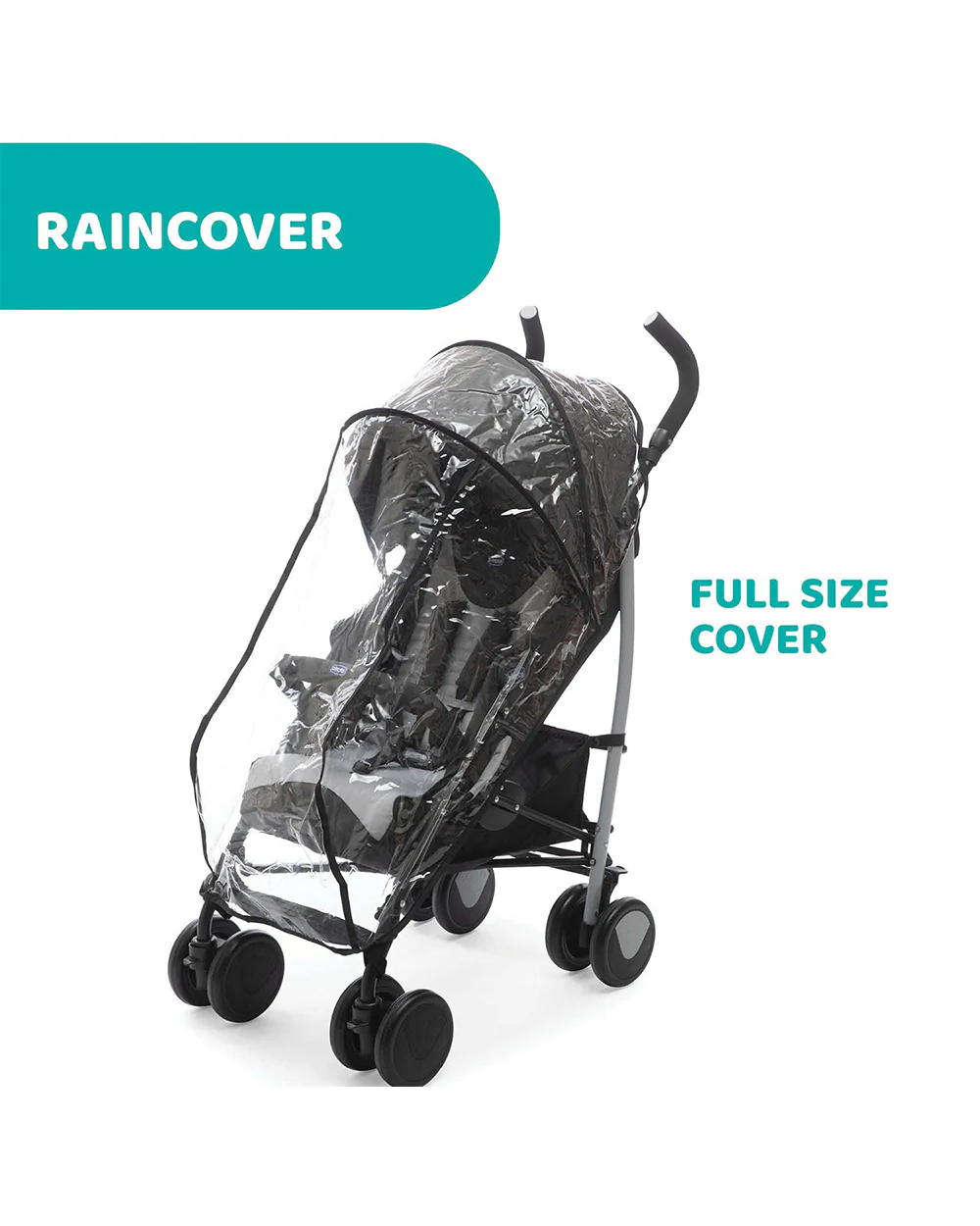 Chicco Echo Baby Stroller-Soft Padded Bumper Bar-Compact Umbrella Fold-For 0M+ (Upto 22Kg)-Stone Black - Image 13