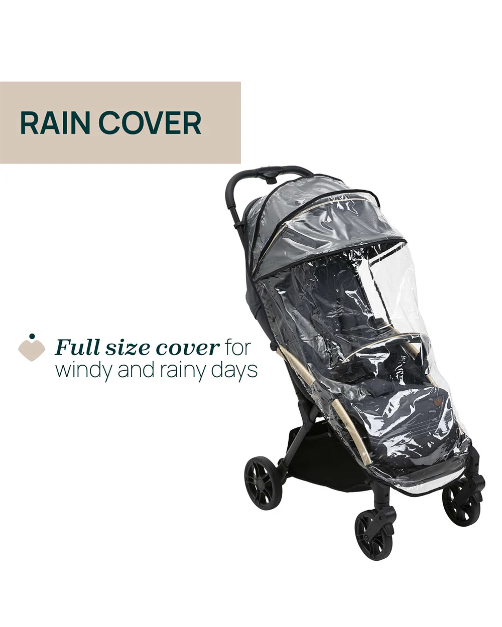 Chicco Goody XPlus Lightweight Stroller-One Hand Fold-Flat Reclining Seat-Big Shock Absorber Wheels-6 Months Warranty-For 0 to 4Y (Upto 22 Kg)-Dark Shadow - Image 17
