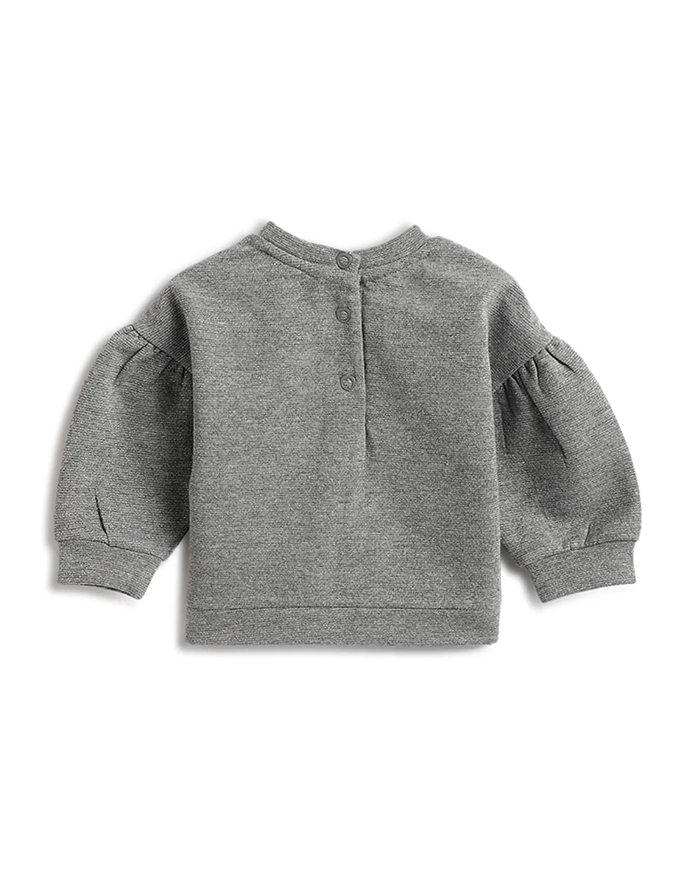 Chicco Grey & Black Winter Wear Top & Legging Set-Printed-Cotton & Polyester-For Infants - Image 2