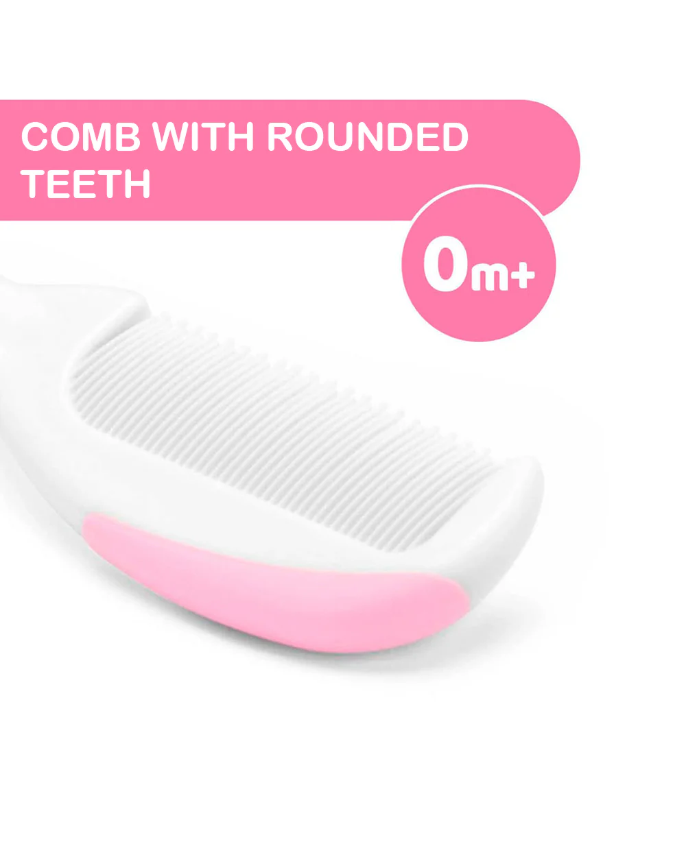 Chicco Hair Brush & Comb Set-Pink - Image 3