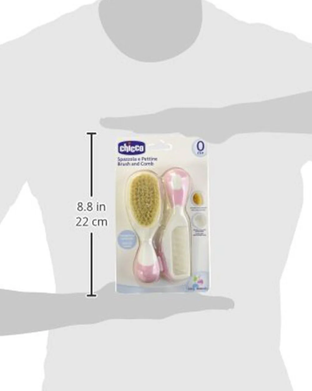 Chicco Hair Brush & Comb Set-Pink - Image 5