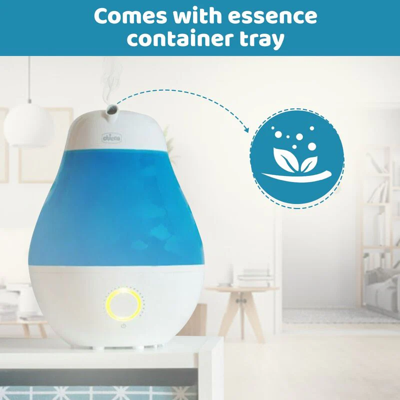 Chicco Humi Ambient Humidifier-With Warm and Cold Mists-For Comfortable Sleep-Suitable For All Seasons-With 8 Hours of Operation & Automatic Switch Off Senses-With Essence Container Tray & 3.5 Liters Tank - Image 5