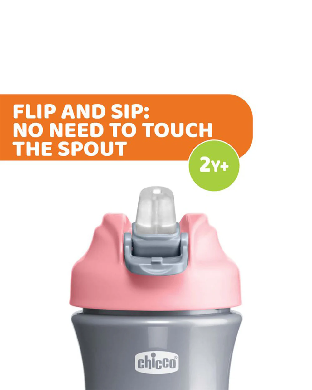 Chicco Kids Pop-Up Cup-Pink-With Soft Silicone Spout-350 ml - Image 3