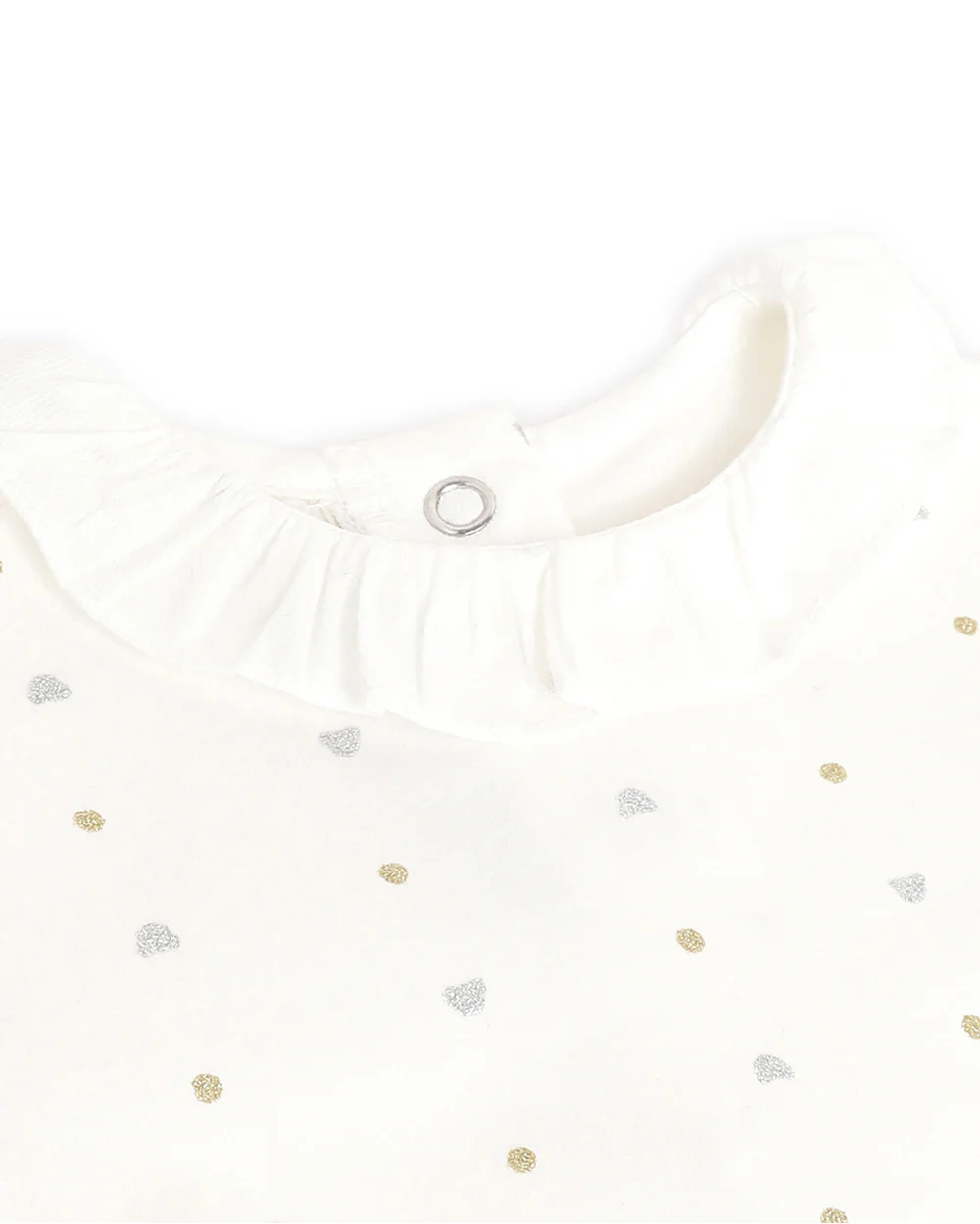 Chicco Light Natural T-shirt-Polka Dots-Cotton-For Infants - Image 3
