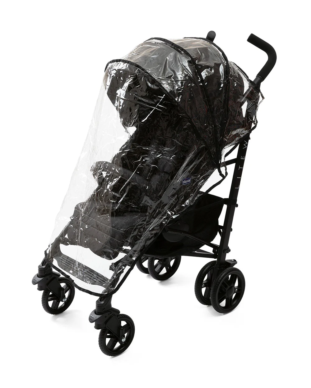 Chicco Lite Way 4 Stroller-Compact Umbrella Fold-Large Canopy-For 0M+ (Upto 22Kg)-Jet Black - Image 9