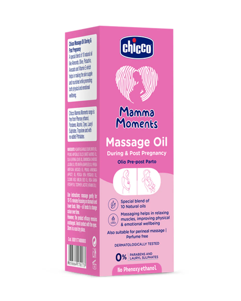 Chicco Mamma Moments Massage Oil-With Avocado & Vitamin E Formula-Pregnancy & Breastfeeding Safe - Image 3