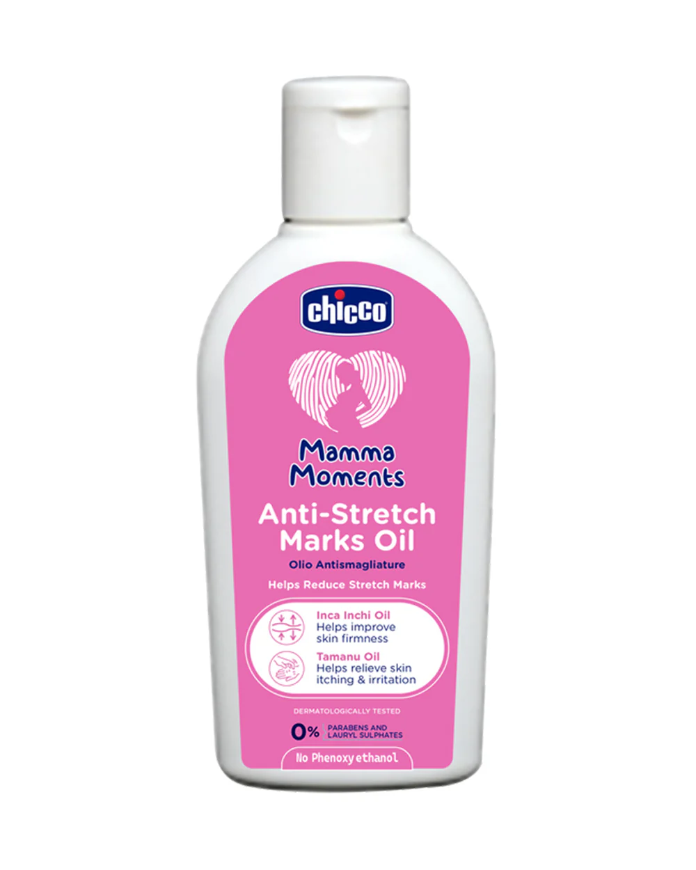 Chicco Mamma Moments Stretch Marks Oil-With Tamanu oil & Inca-inchi oil-Nourishes Belly-Reduces Stretch Marks-Pregnancy & Breastfeeding Safe - Image 3
