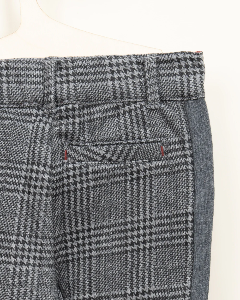 Chicco Medium Grey Trouser-Checked-Cotton-For Infants - Image 8