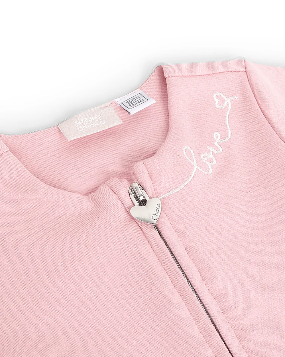 Chicco Medium Pink Winter Wear Cardigan-Solid-Cotton-For Infants - Image 3