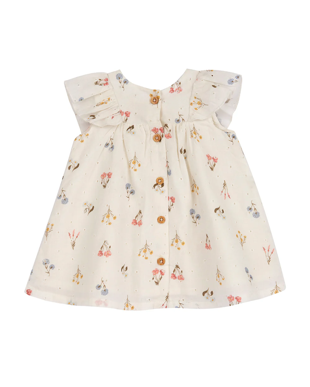 Chicco Natural Frock Dress-Printed-Cotton-For Infants - Image 2