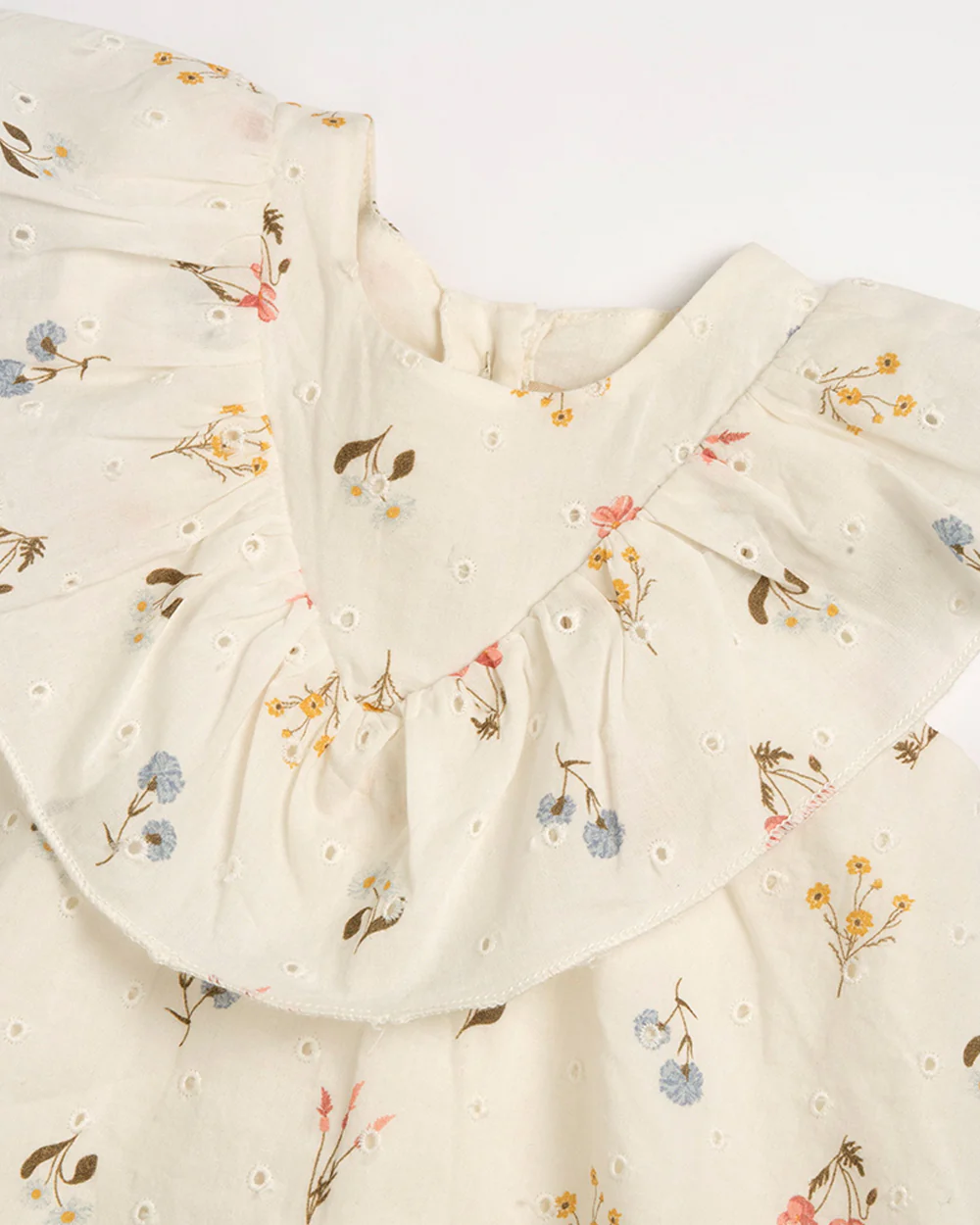 Chicco Natural Frock Dress-Printed-Cotton-For Infants - Image 3