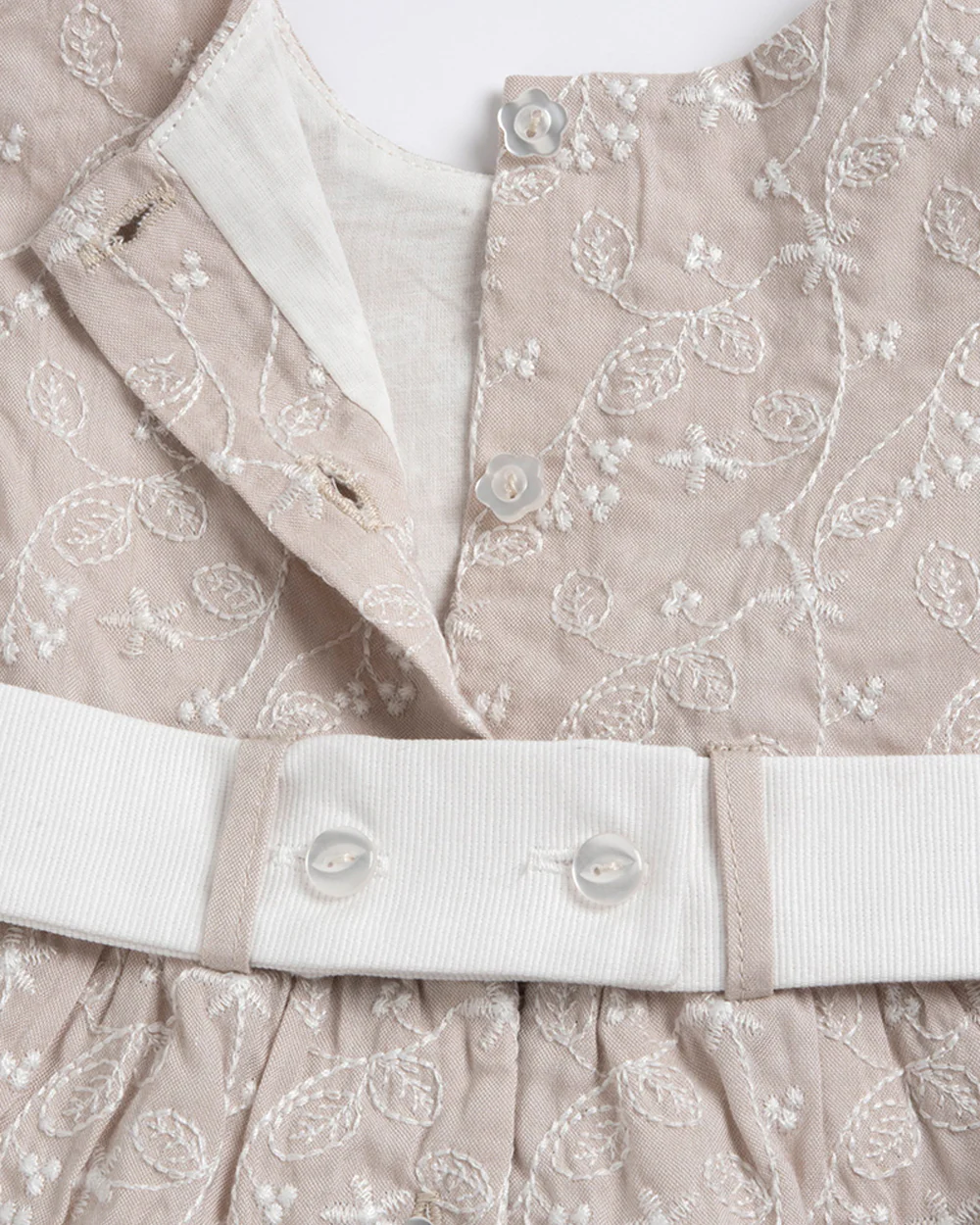 Chicco Natural Frock Dress with Bloomer-Printed-Cotton-For Infants - Image 4