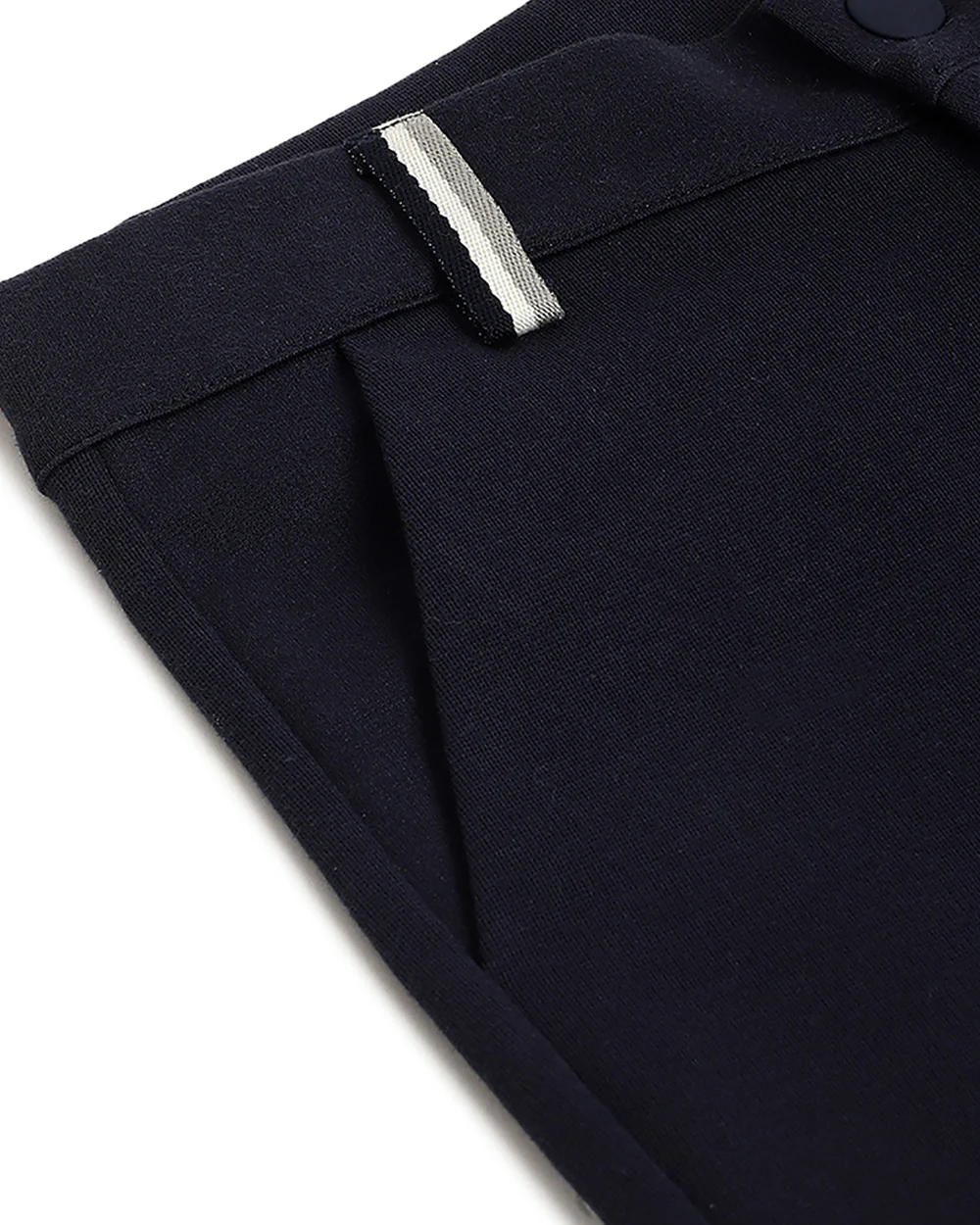 Chicco Navy Blue Jeans-Solid-Cotton-For Infants - Image 4
