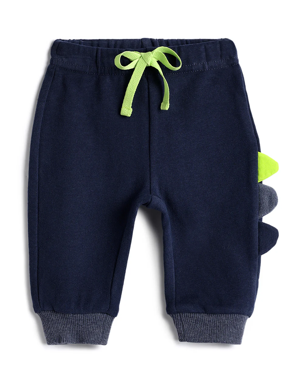 Chicco Navy Blue Joggers-Solid-Cotton-For Infants