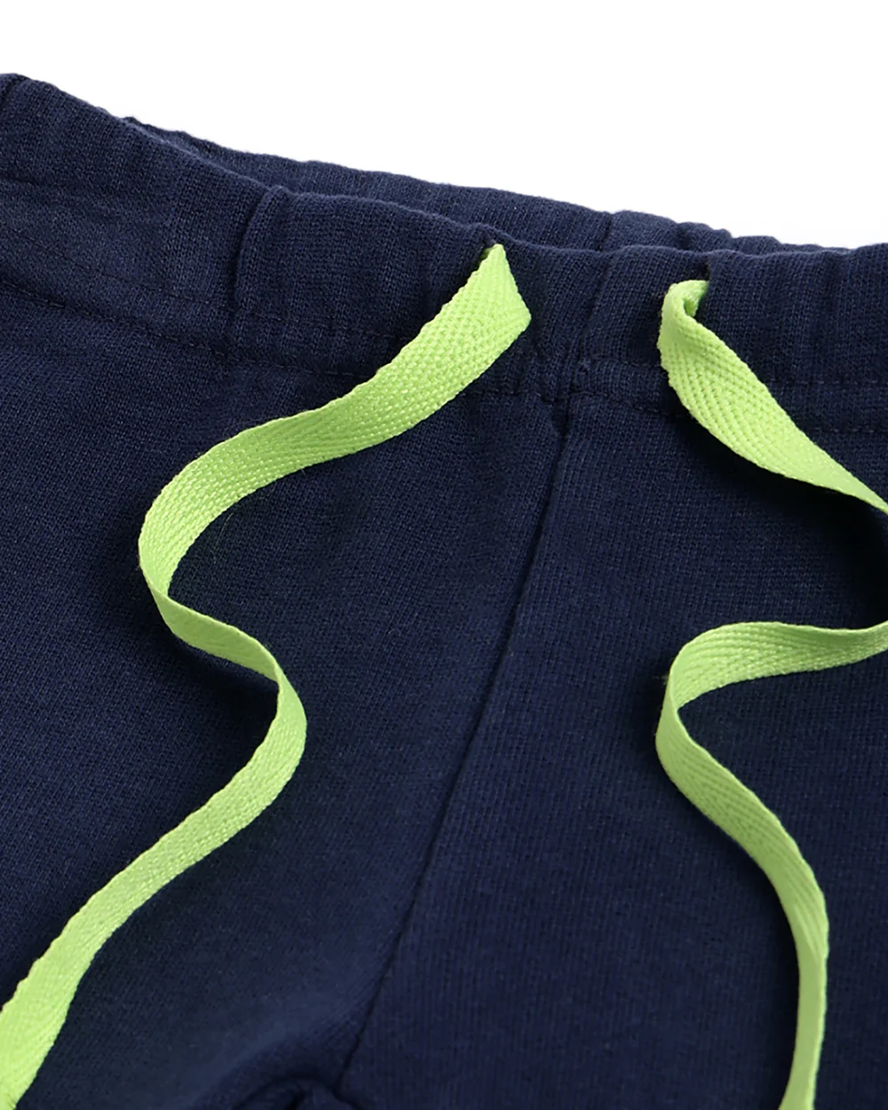 Chicco Navy Blue Joggers-Solid-Cotton-For Infants - Image 3