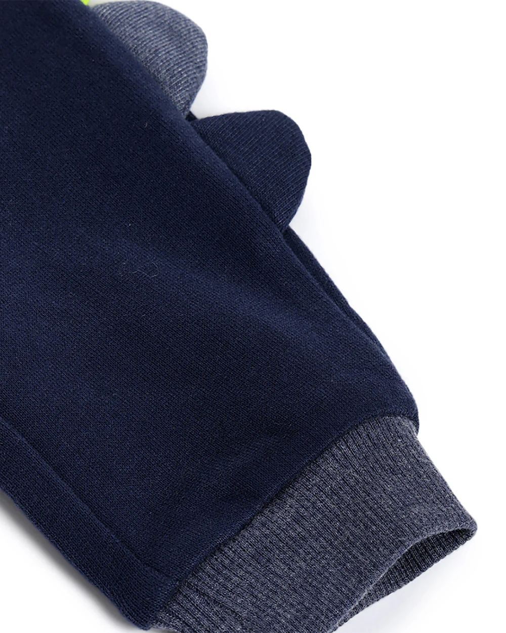 Chicco Navy Blue Joggers-Solid-Cotton-For Infants - Image 4