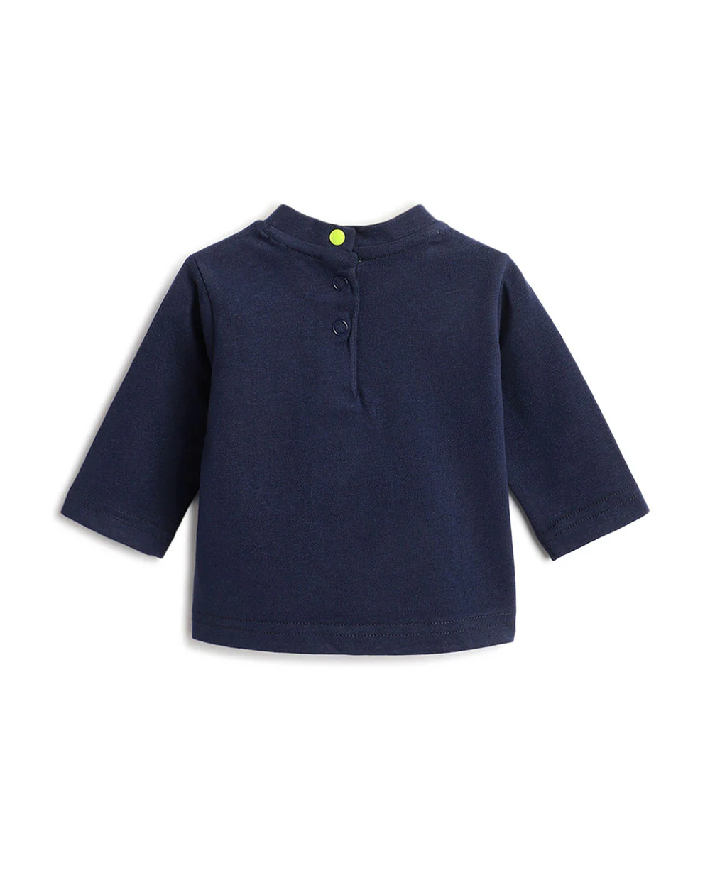 Chicco Navy Blue T-shirt-Graphic Print-Cotton-For Infants - Image 2