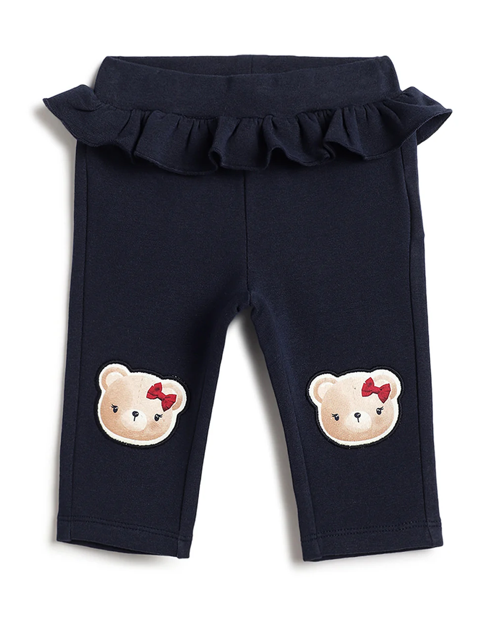 Chicco Navy Blue Trouser-Solid-Cotton-For Infants