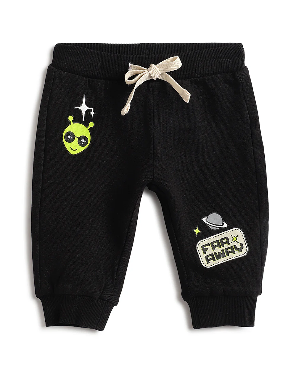 Chicco Peach Sweatshirt & Jogger Set-Space Print-Cotton-For Infants - Image 3