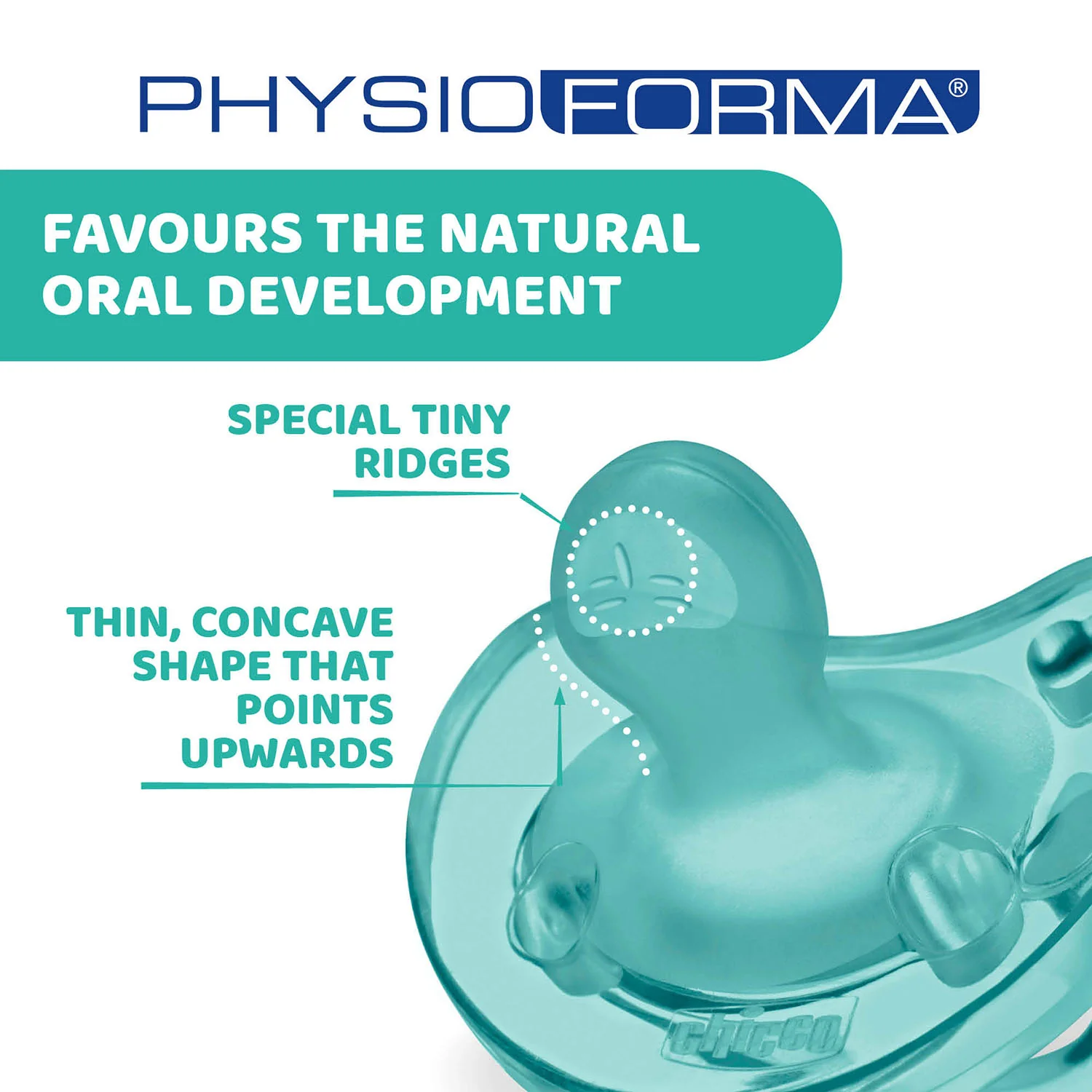 Chicco PhysioForma Soft Soother-With Ventillation Holes-Orthodontic-Blue-6 to 16M-Pacifier - Image 4