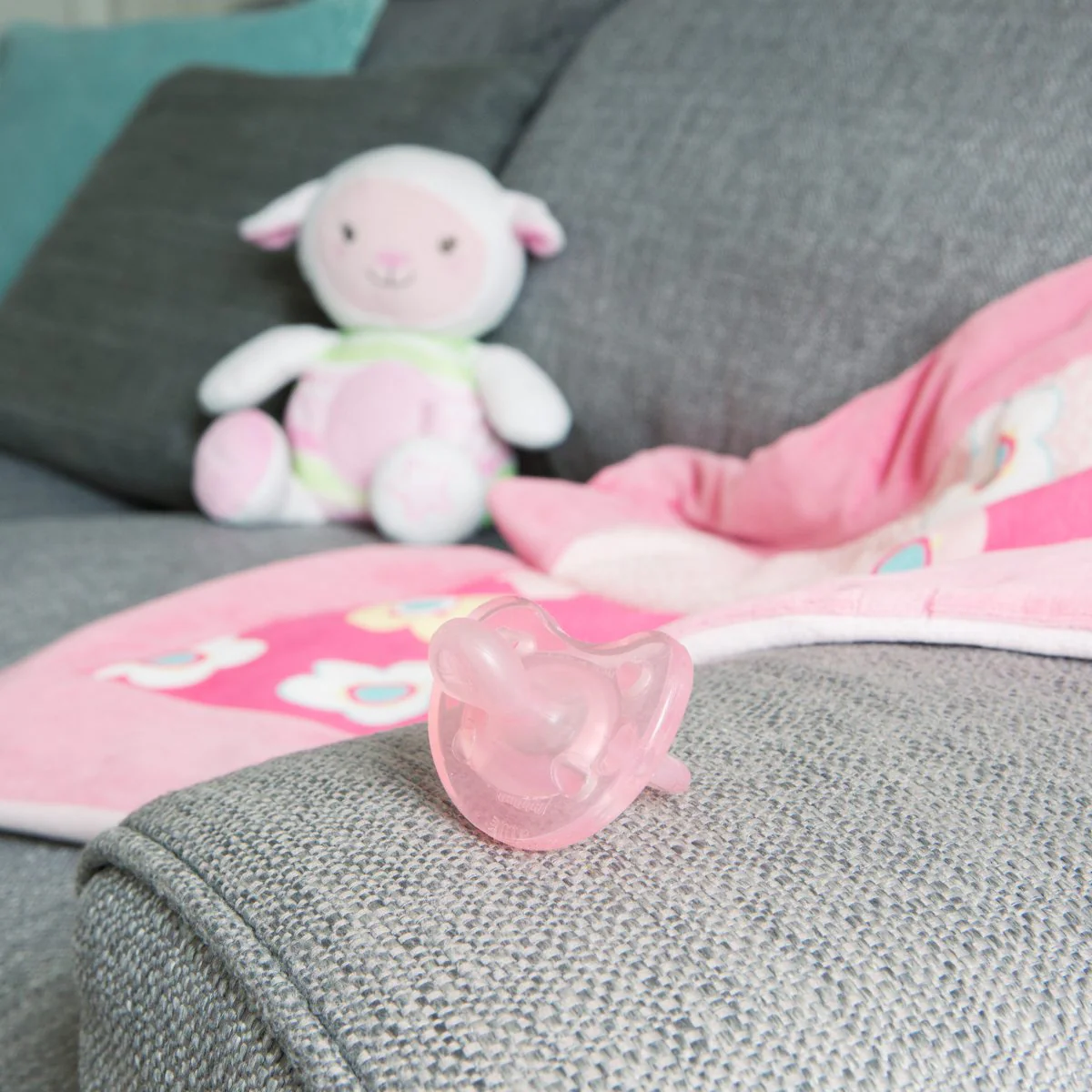 Chicco PhysioForma Soft Soother-With Ventillation Holes-Orthodontic-Pink-0 to 6M-Pacifier - Image 5