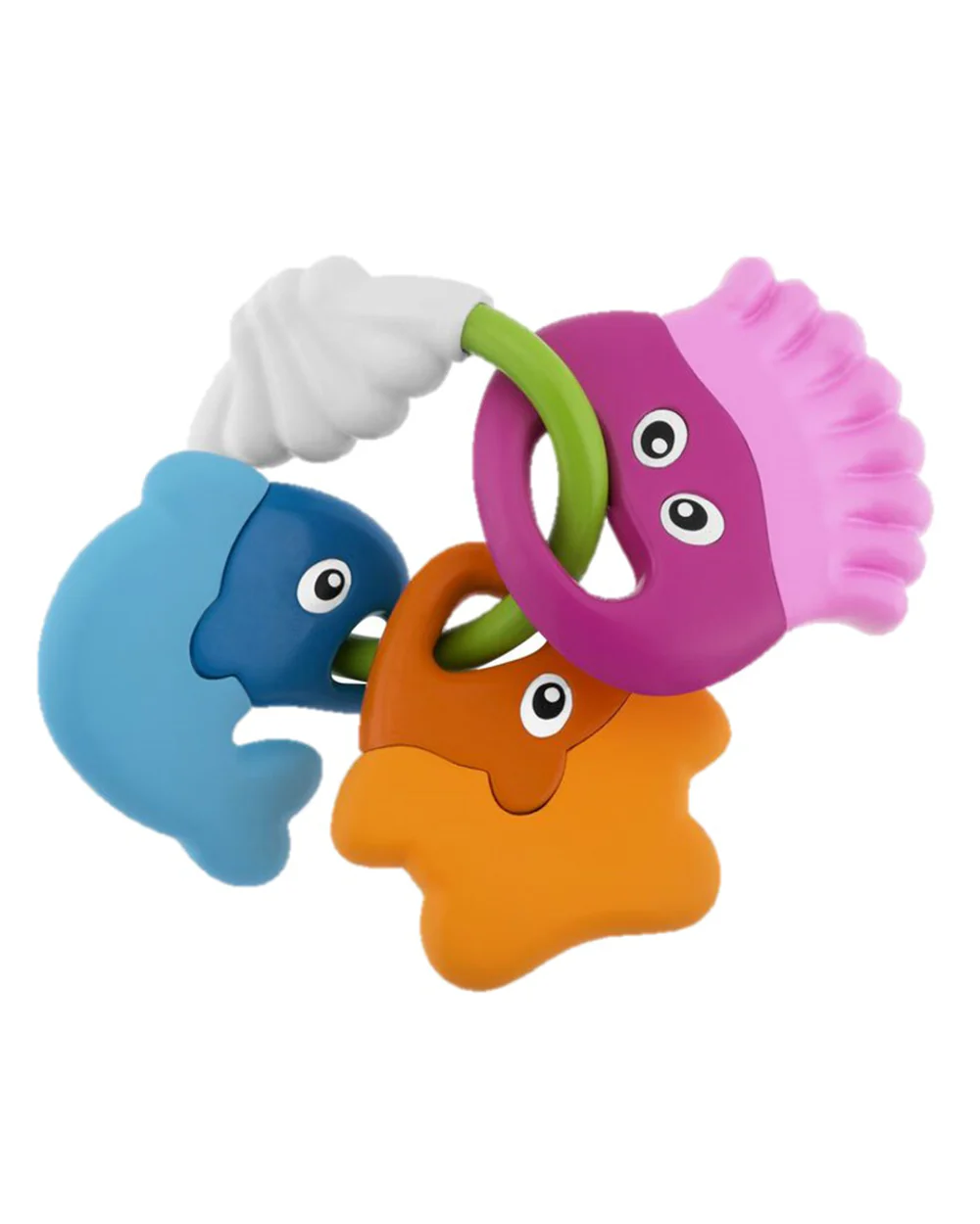 Chicco Play & Grow Set Rattle Toy-Easy to Grip-Bright Engaging Colors-Pack of 5-Gift For Baby Shower & Baby Birthday - Image 5
