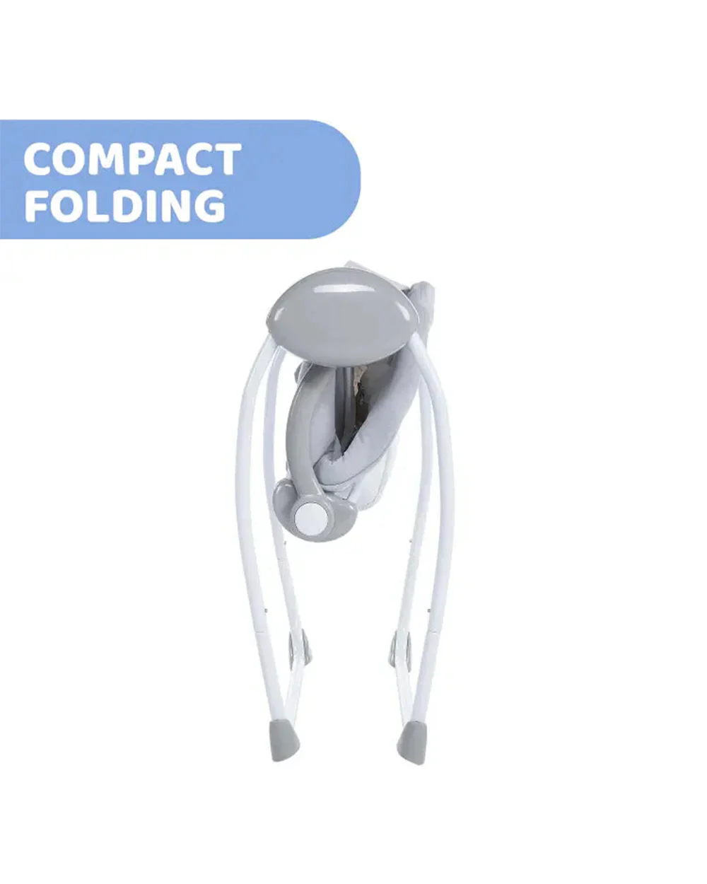 Chicco Relax and Play Baby Automatic Swing-Swing Timer With 3 Settings-Compact and Portable-For Infants-Cool Grey - Image 5