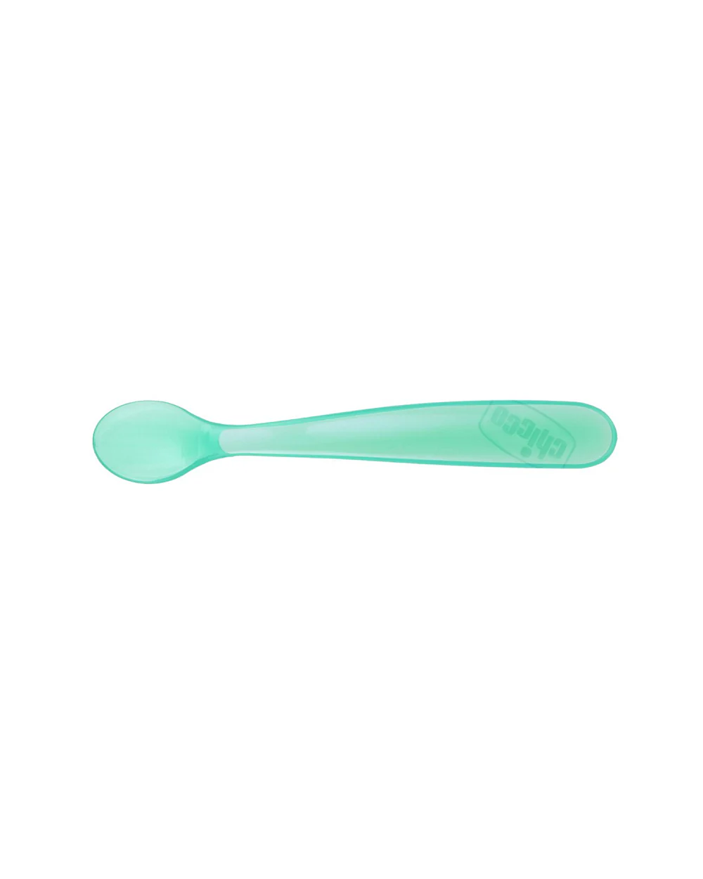 Chicco Soft Silicone Spoon Set-Long Handles-Pack of 2-6M+-Green-For Infants - Image 2