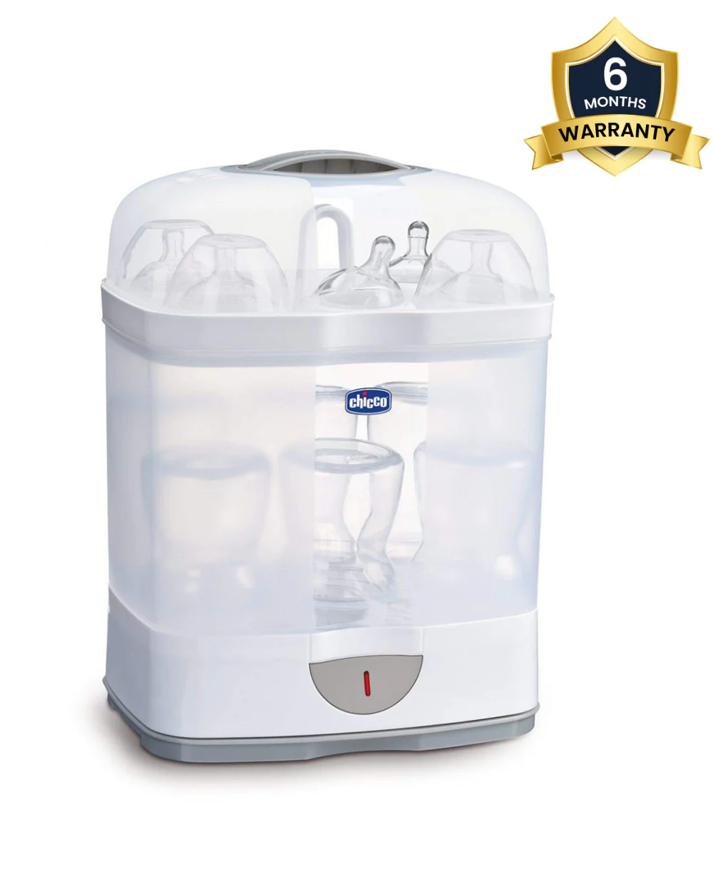 Chicco Sterilnatural 2 in 1 Convertible Bottle Sterilizer-Electric Steam-24 Hour Protection-6 Bottles Capacity - Image 2